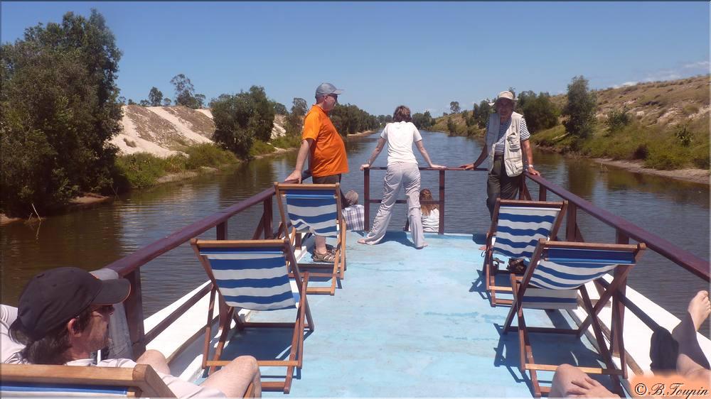 Sance repos sur le haut du bateau